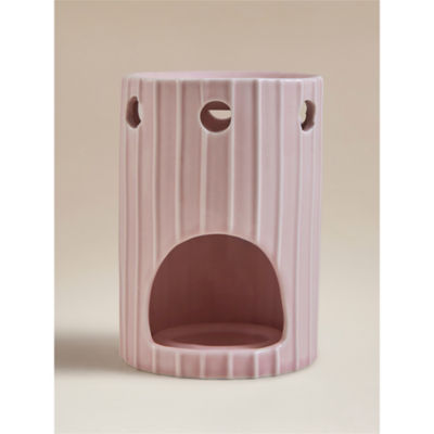 Pink ceramic bow burner 10x13cm (British brand)