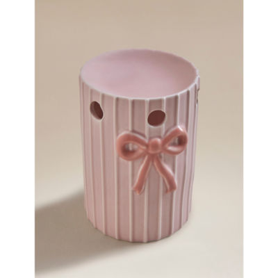 Pink ceramic bow burner 10x13cm (British brand)