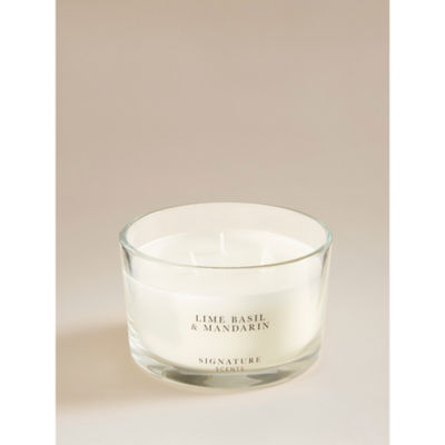 Signature Scents lime basil mandarin triplewick candle (British brand)
