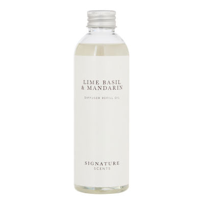 Signature Scents reed diffuser refill Lime Basil & Mandarin, imported from the UK