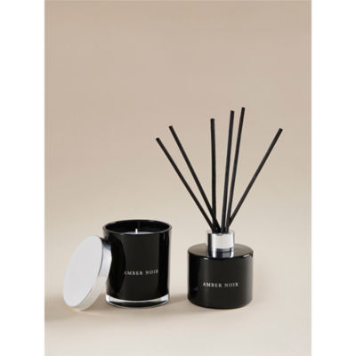 Signature Scents Amber Noir candle and diffuser gift set - British product