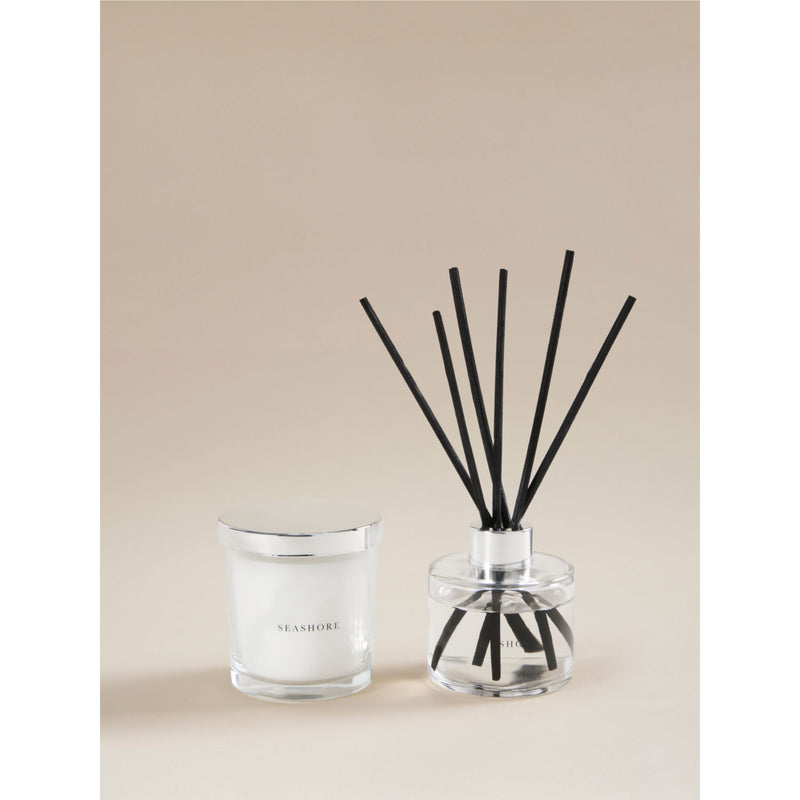 Signature Scents Seashore candle and diffuser gift set (British brand)