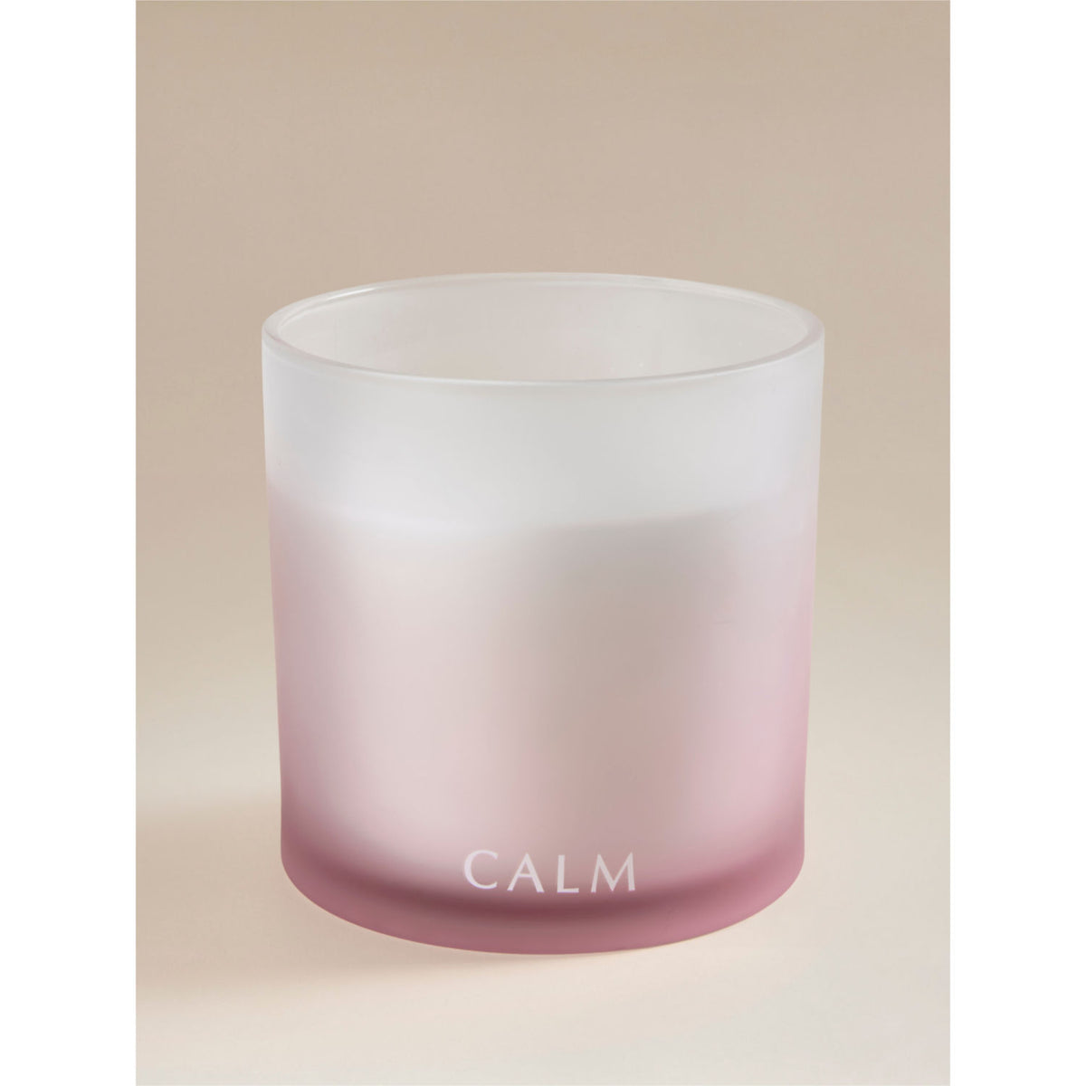 Wellness Calm XL Candle pink scented glass jar 15cm - British product