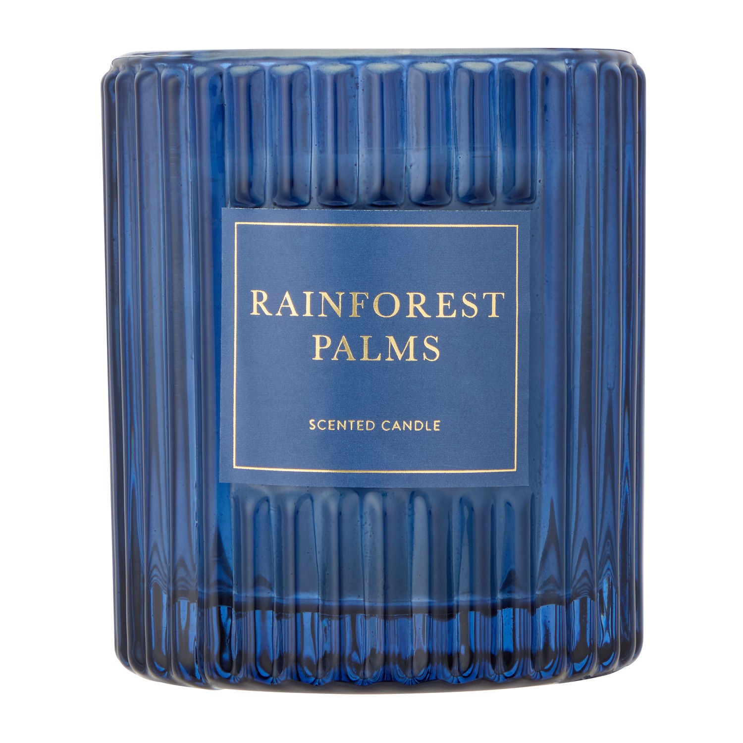 Rainforest Palms ribbed candle 170g - British product