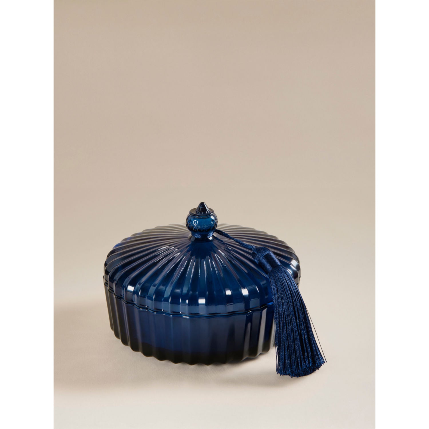 Candle Botanical Rainforest Palms tassel navy - British product