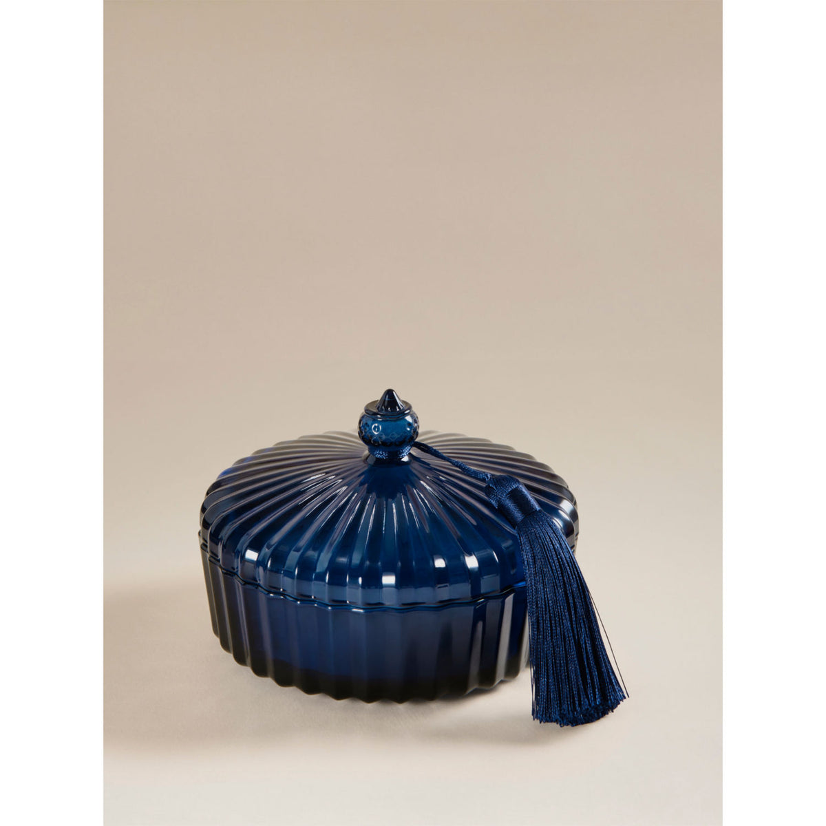 Candle Botanical Rainforest Palms tassel navy - British product