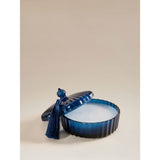 Candle Botanical Rainforest Palms tassel navy - British product