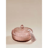 Botanical Tropical Bloom Tassel Candle 14x14x10 cm, imported from the UK