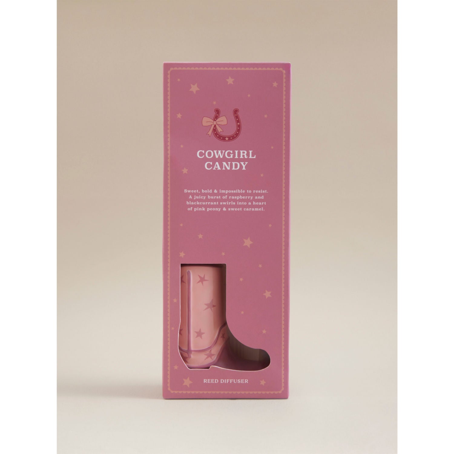 Cowgirl Candy Boot lemon and berries reed diffuser, UK version