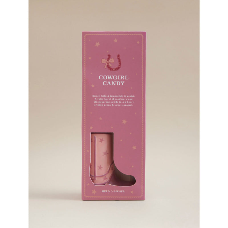 Cowgirl Candy Boot lemon and berries reed diffuser, UK version
