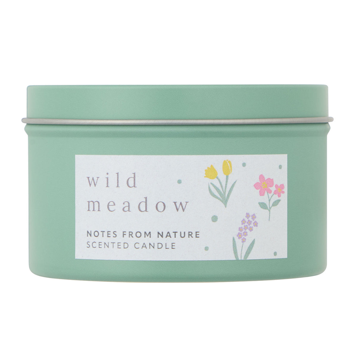 Notes From Nature Wild Meadow tin candle 140g (British brand)