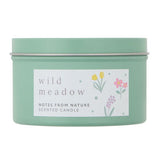 Notes From Nature Wild Meadow tin candle 140g (British brand)