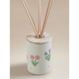 Wild Meadow flower embossed reed diffuser 9x9x20cm - British product