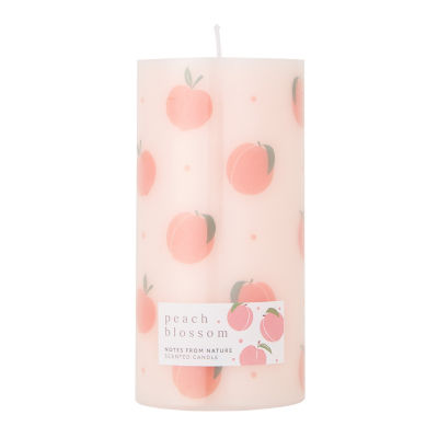 ASDA Notes From Nature Peach Blossom Pillar Candle 570g- Buy online at McGrocer