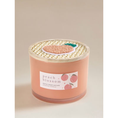Peach Blossom scented candle with wooden lid, UK version