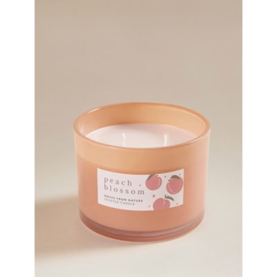 Peach Blossom scented candle with wooden lid, UK version