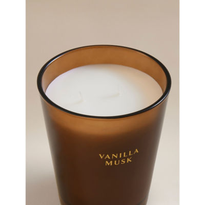 Elegance Vanilla Musk large candle 13x13x16 cm, imported from the UK