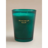 Elegance Bohemian Rain large candle in green glass, UK version