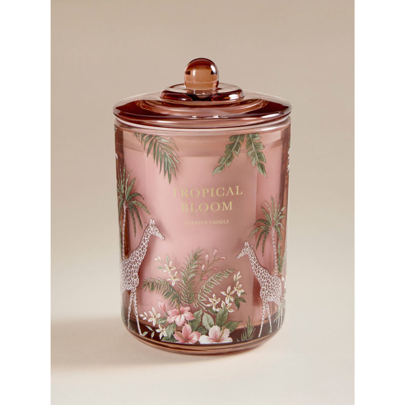 Botanical Tropical Bloom large candle 55 hour burn (British brand)