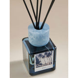 Bali reed diffuser blue glass resin 10x6x19cm - British product