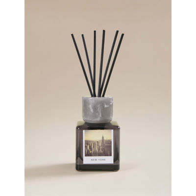 New York reed diffuser grey glass and resin (British brand)