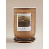Dubai large candle with raspberry and peppercorn scent, UK version