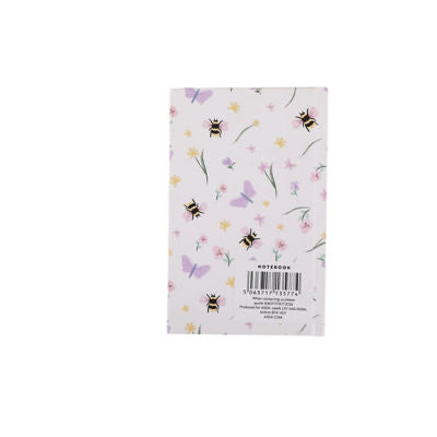 Asda Floral Bee A6 hardcover ruled notebook, UK version