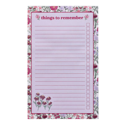 Asda In Bloom list pad 12.5x20cm (British brand)