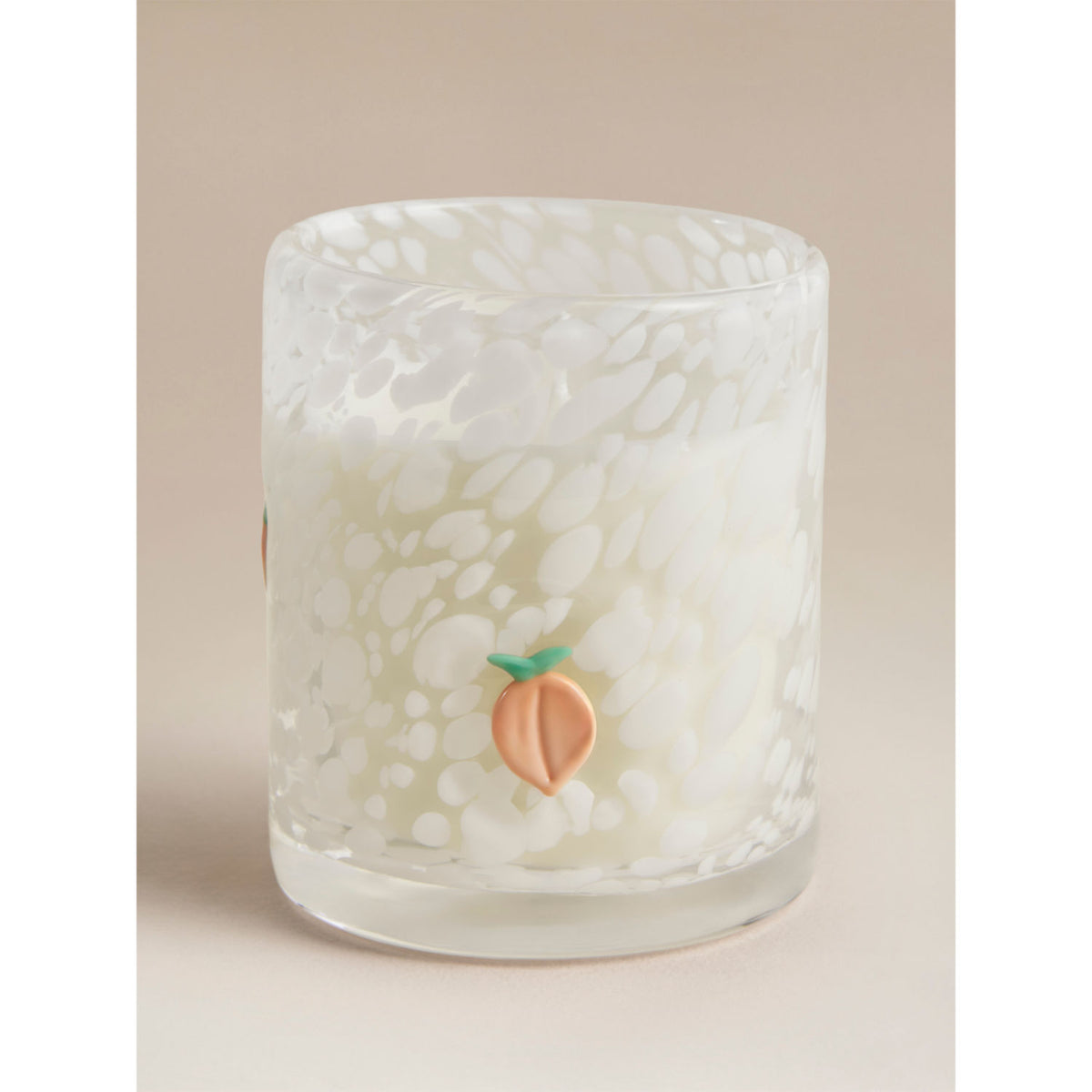 Peach Blossom Charm Candle in glass jar, 8x8x10 cm, imported from the UK