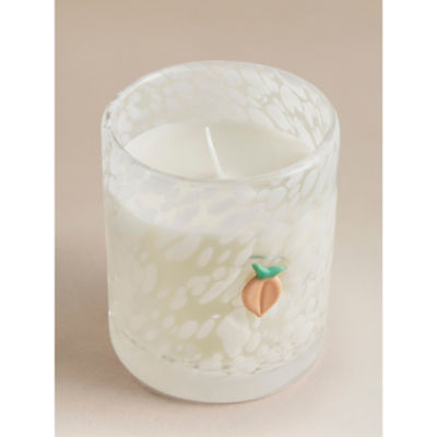 Peach Blossom Charm Candle in glass jar, 8x8x10 cm, imported from the UK