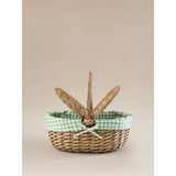 Natural willow picnic basket with handle, imported from the UK