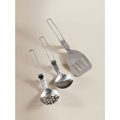Xplor Silver 3 piece cooking utensil set - British product
