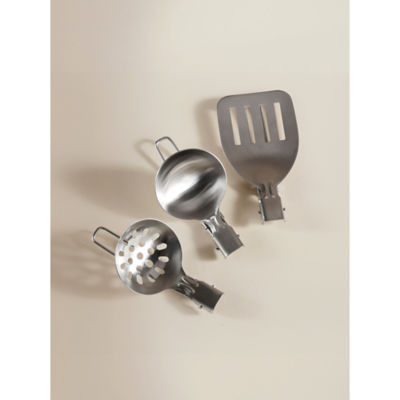 Xplor Silver 3 piece cooking utensil set - British product