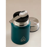 Xplor food travel container teal insulated jar with spoon, UK version