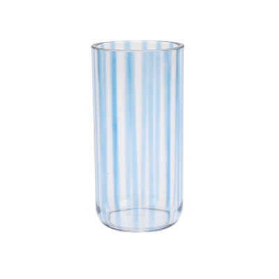 ASDA George Home Striped Blue Plastic Hiball Tumbler- Buy online at McGrocer