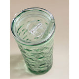 Green plastic tumbler with straw 22oz - British product