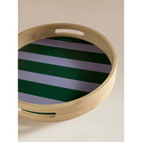 bamboo serving tray blue and green 30cm, UK version