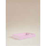 Pink square beaded tray 38x27cm, imported from the UK