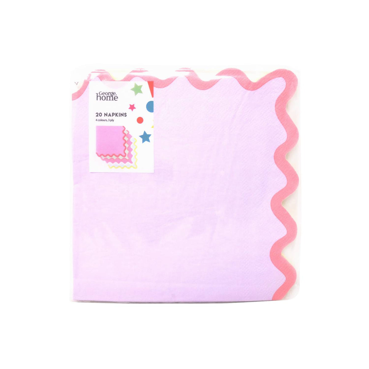 Pastel Wave Napkins 20 pack set, imported from the UK