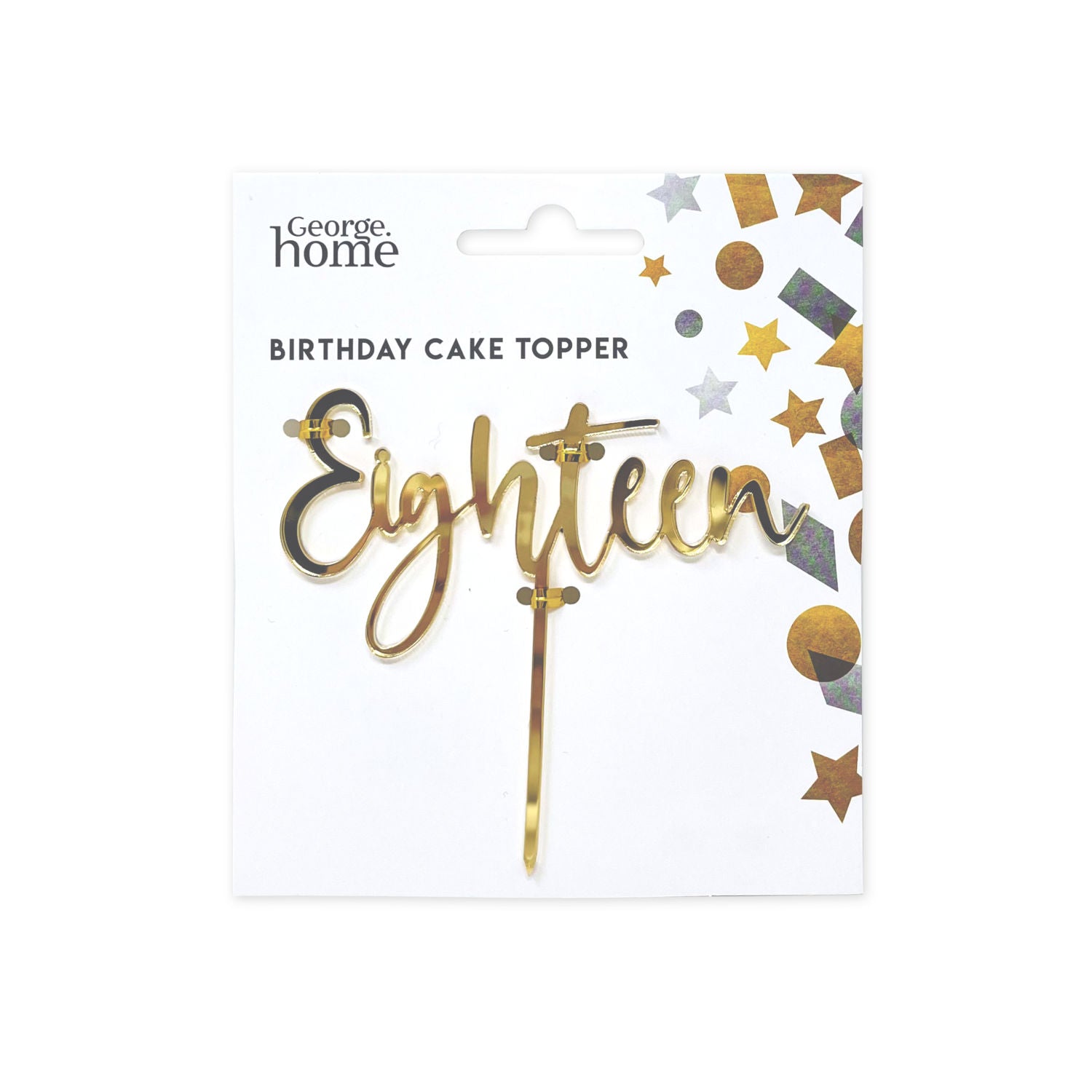 Eighteen birthday cake topper (British brand)
