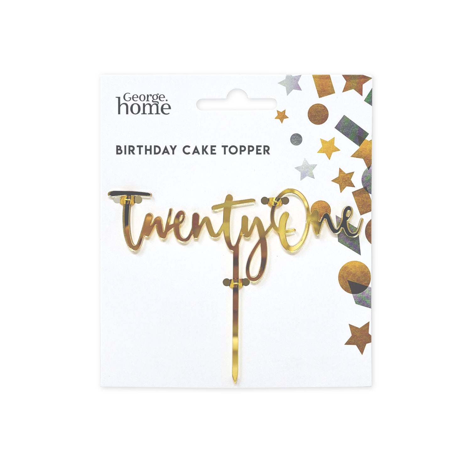 21st birthday cake topper, UK version