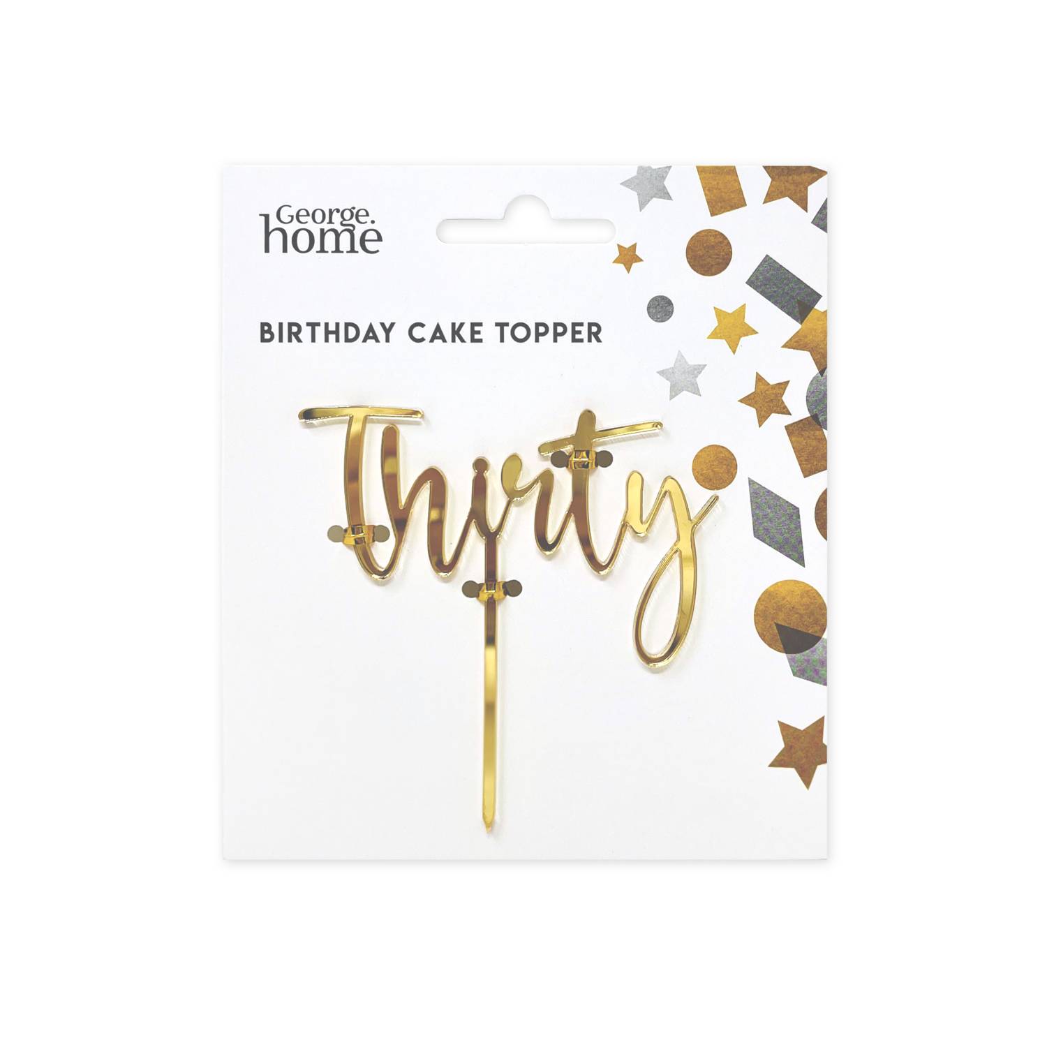 30th birthday cake topper (British brand)