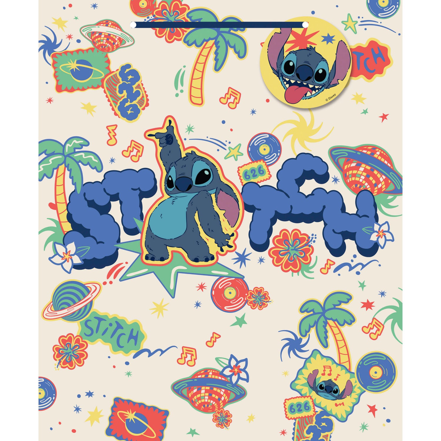 Stitch extra large gift bag H32xW39xD15cm - British product