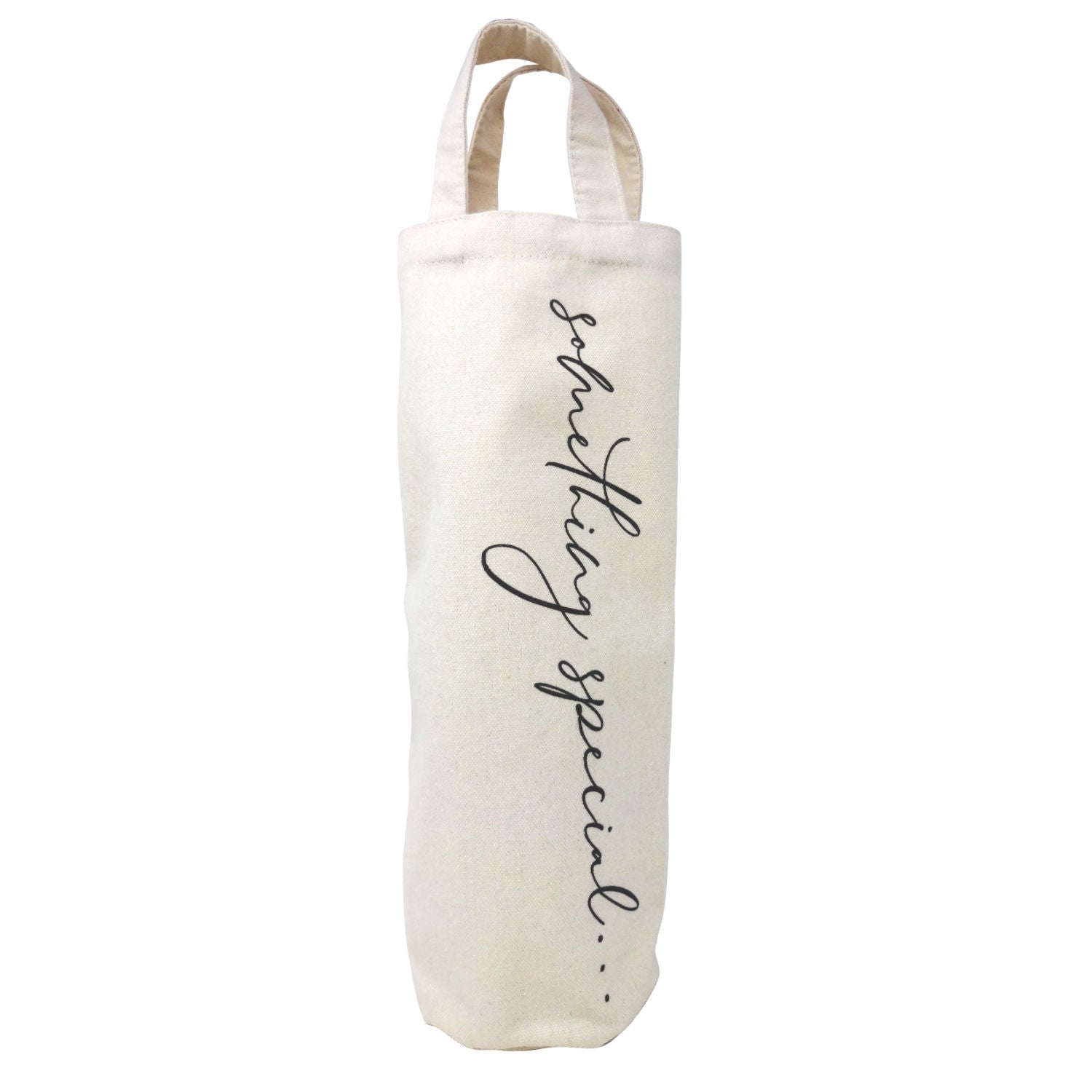 Canvas gift bottle bag 375mm height, British product