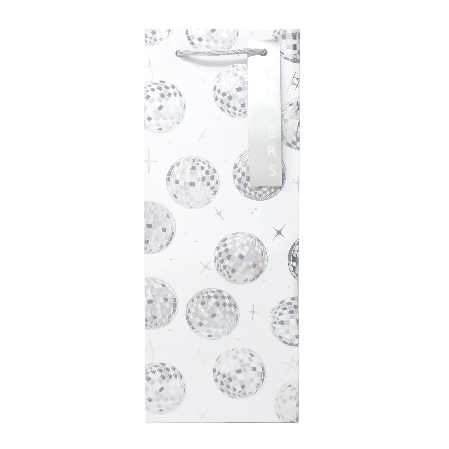 Disco Ball paper bottle bag (British brand)