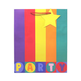 Party personalised gift bag with stickers large size, UK version