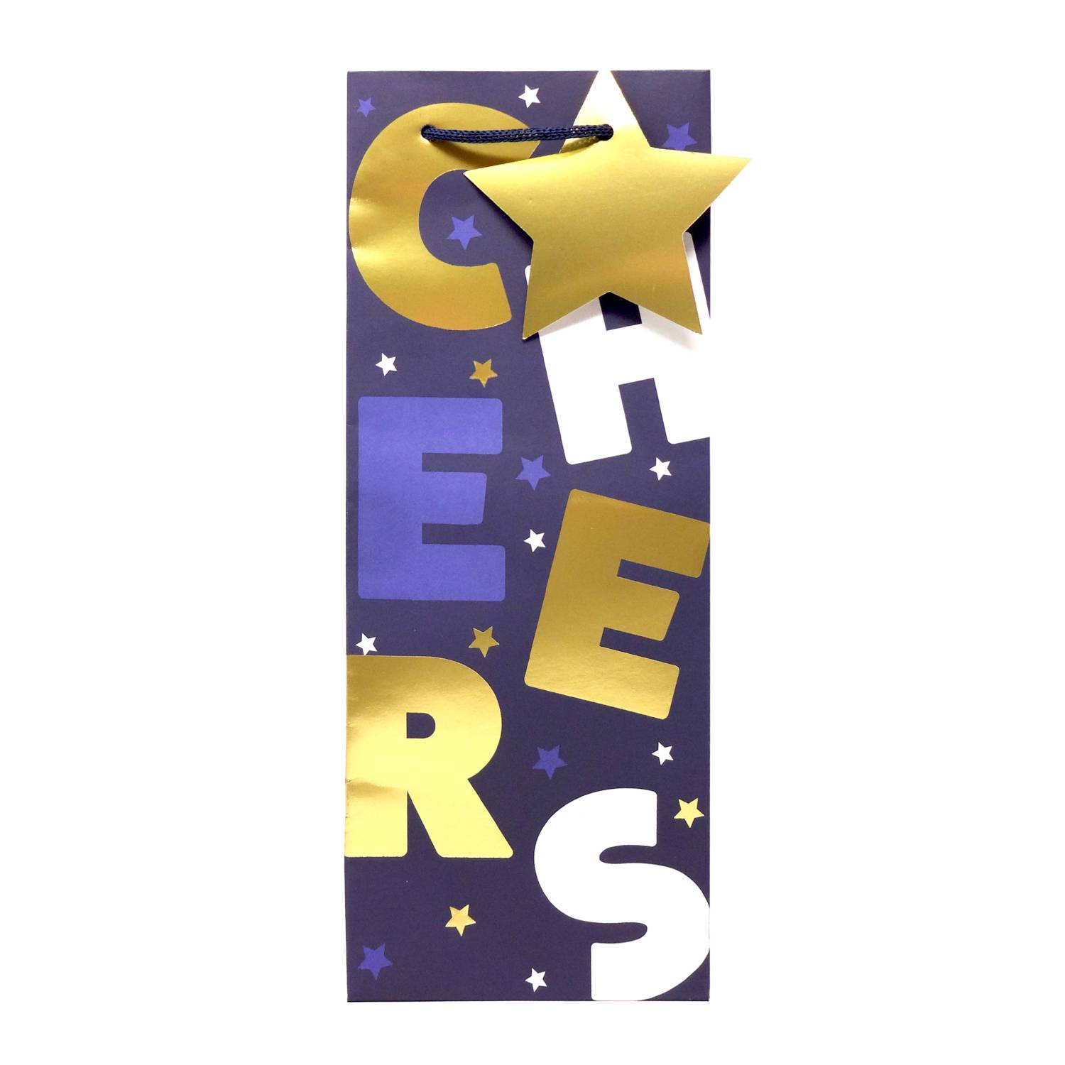 Cheers paper gift bottle bag 320mm (British brand)