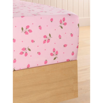 Stacey Solomon pink raspberry patch fitted sheet super king - British product