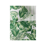 Green & White Palm House reversible duvet set double with orchid trellis design (British brand)