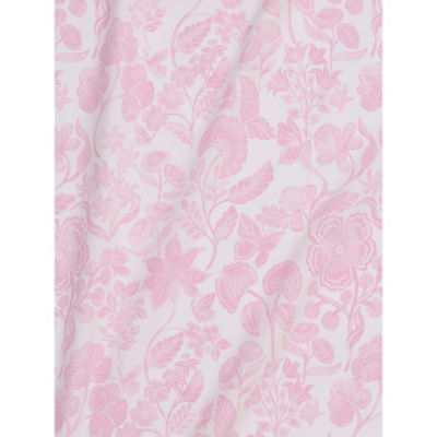 Pink & White Wild Floral Fitted Sheet King, imported from the UK